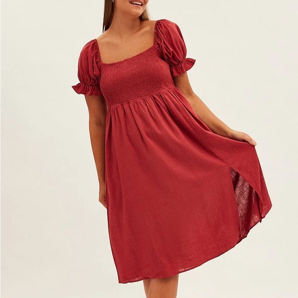 New Look Rust Midi Dress - Picture 2 of 6